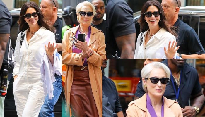 Anne Hathaway, Meryl Streep quietly return to iconic roles in NYC