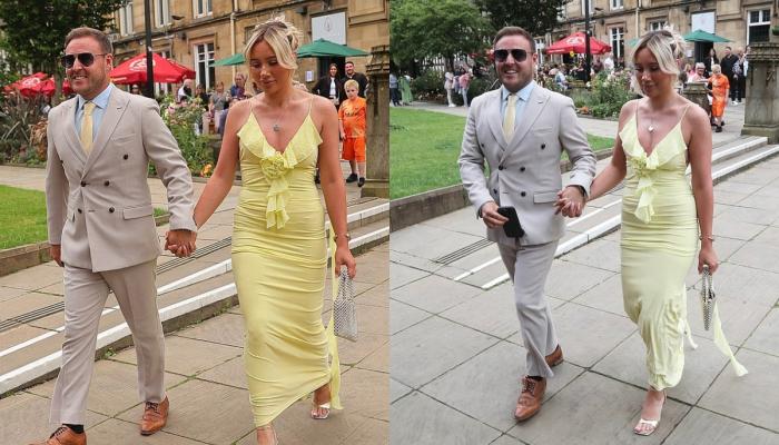 Alan Halsall turns heads with new partner at Jack P. Shepherd’s wedding