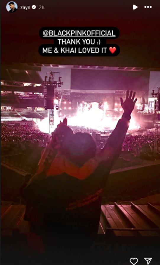 Zayn Malik reunites with daughter Khai for BLACKPINK concert