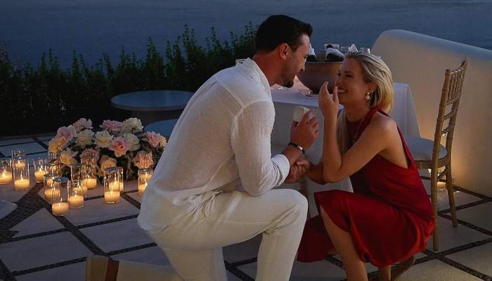 Princess Dianas niece Lady Eliza Spencer gets engaged in a dreamy Santorini proposal