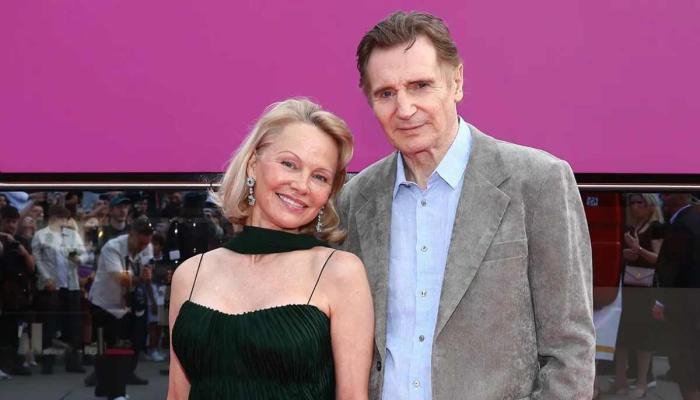 Liam Neeson gushes over Pamela Anderson as romance heats up