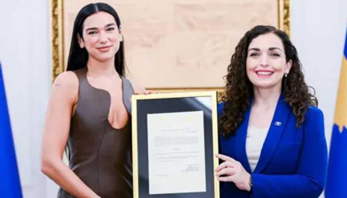 Dua Lipa is ‘grateful’ after receiving Kosovan citizenship