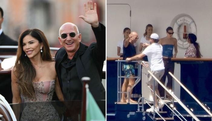 Newlywed Jeff Bezos hosts Leonardo DiCaprio on his superyatch