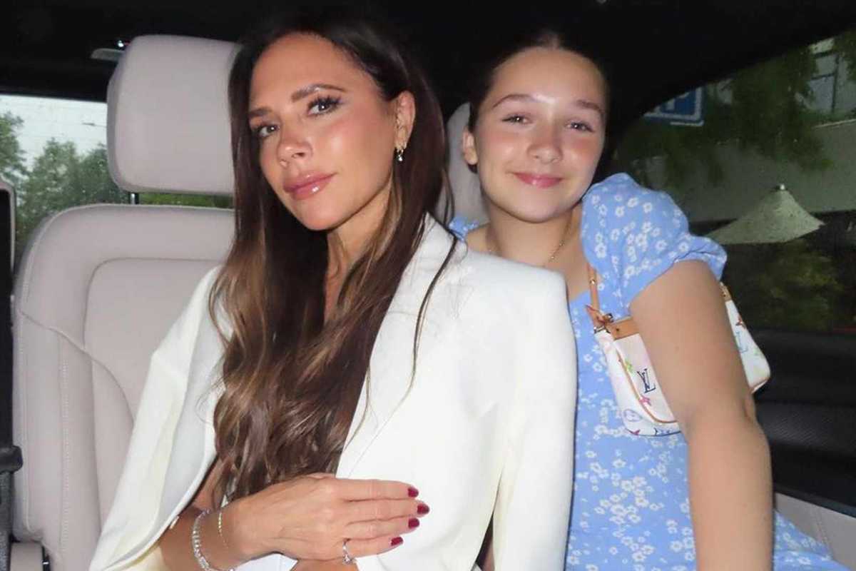 Harper Beckham embraces mom Victoria Beckhams iconic legacy