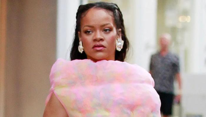 Rihanna looks ethereal displaying her bump while in L.A