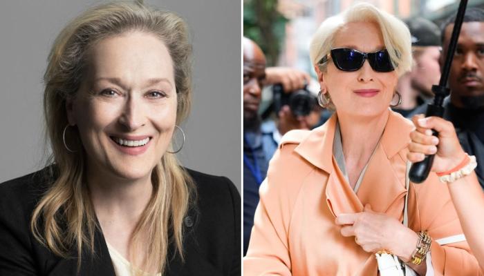 Meryl Streep smirking as Miranda on set of ‘The Devil Wears Prada 2’