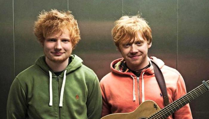 Ed Sheeran and Rupert Grint delight fans with doppelgänger moment
