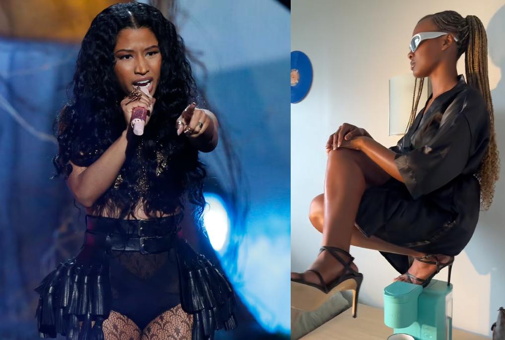 Nicki Minaj steps in her song’s viral stiletto challenge