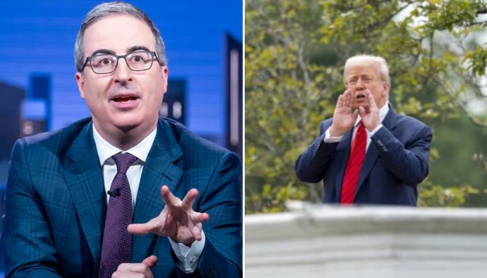 John Oliver jokes about Trump’s stroll on White House Roof