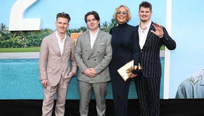Sharon Stone’s sons walk red carpet with her at premiere of ‘Nobody 2’