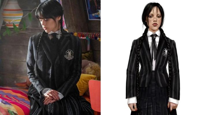 Inside Wednesday Season 2 closet crafting iconic monochrome costumes