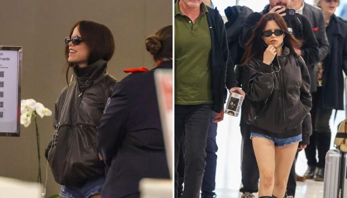Jenna Ortega ditches her ‘Wednesday’ look as she flies away from Sydney