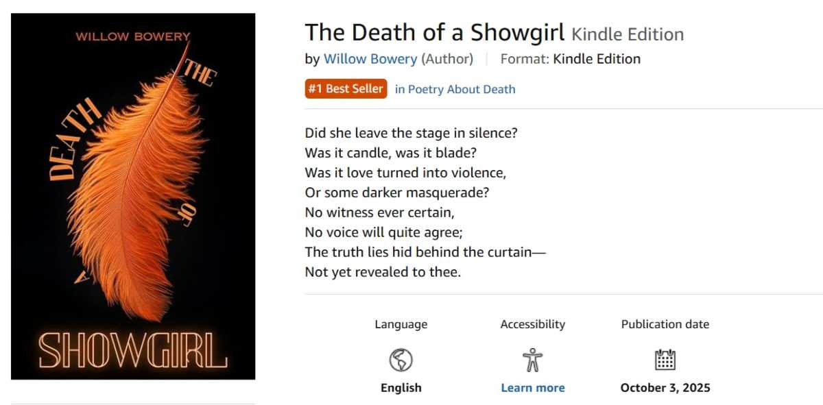 Taylor Swift makes poetry comeback with ‘The Death of a Showgirl’?