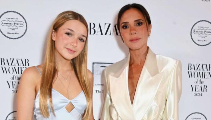 Harper Beckham follows in mum Victoria’s footsteps