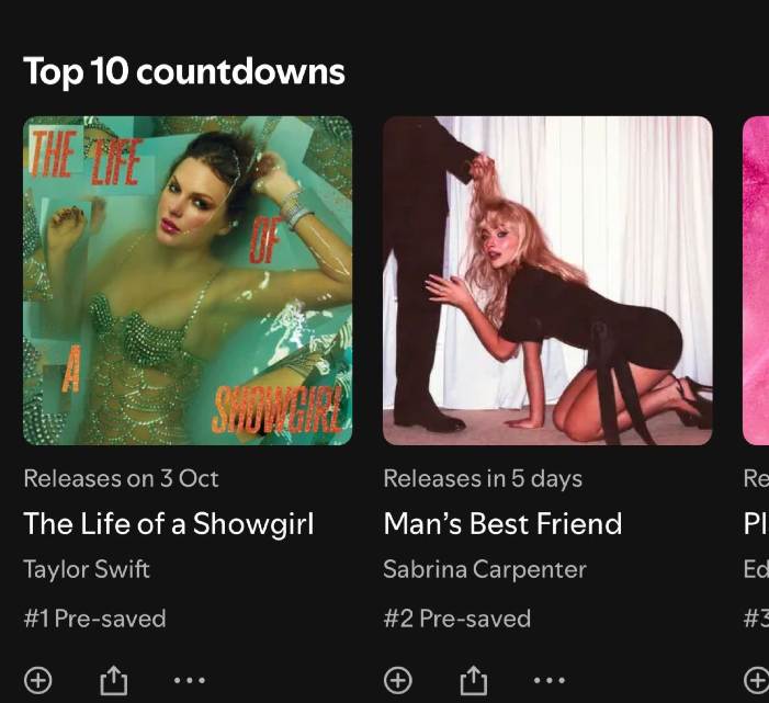 Taylor Swift The Life of A Showgirl tops charts on streaming platform