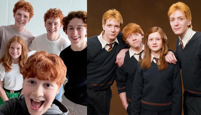 First look at Weasley family taking over London Kings Cross for Harry Potter