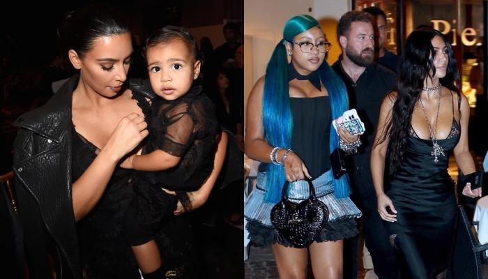 North West looks unrecognizable in Rome with Kim Kardashian