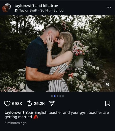 Taylor Swift, Travis Kelce engagement update rules over the internet