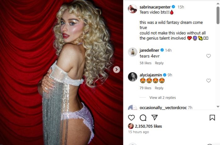 Sabrina Carpenter praised for unedited pictures after new release