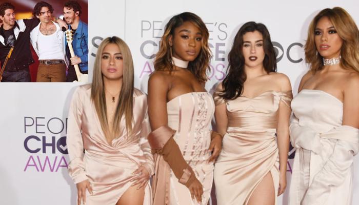 The Jonas Brothers mark Fifth Harmony Reunion