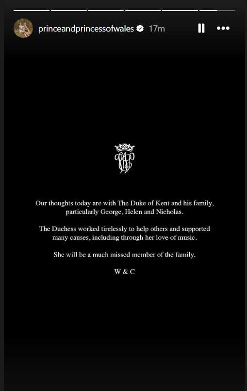 Prince William, Kate Middleton heartbroken on beloved royals death