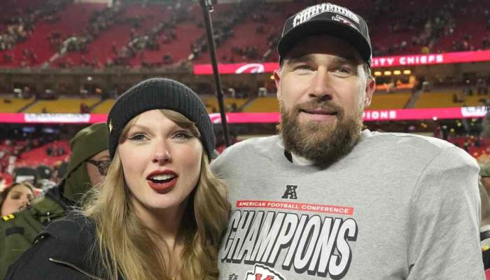 Taylor Swift, Travis Kelce leave fans guessing their wedding band