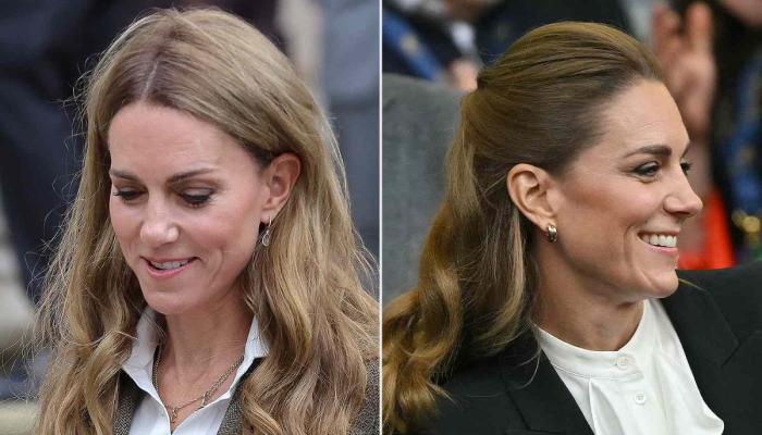 Kate Middleton returns to signature brunette look after blonde hair divided fans