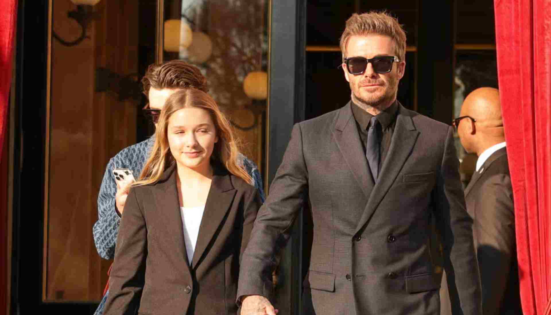 David Beckham ‘embarrasses’ daughter Harper
