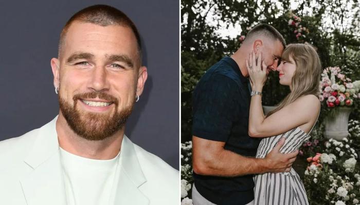 Travis Kelce dishes about his emotion on engagement with Taylor Swift