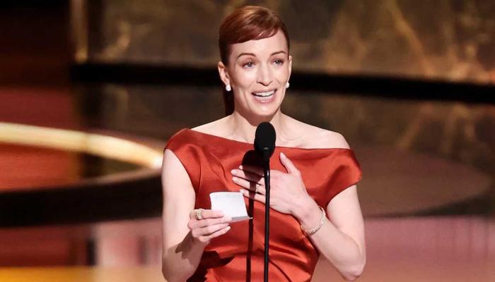Severance star Britt Lower delivers clever Emmys speech