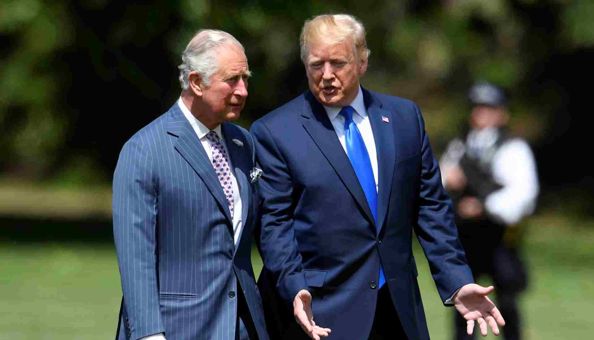 Donald Trump comments on King Charles before boarding flight to UK