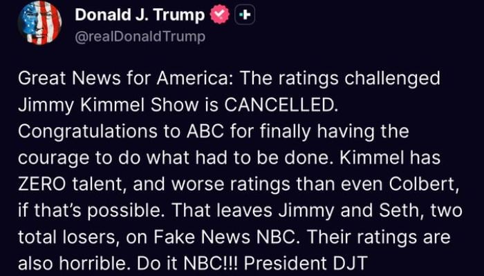 Jimmy Fallon show next in line for cancellation after Kimmel