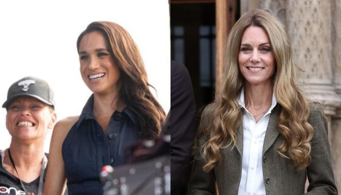 Meghan Markle debuts blonde highlights, fans say she is copying Kate Middleton