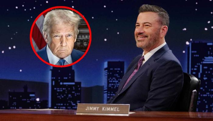 Jimmy Kimmel, Stephen Colbert team up to take fresh swipes at Trump