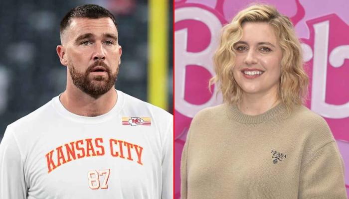 Travis Kelce, Greta Gerwig dance in viral video after hilarious mix up