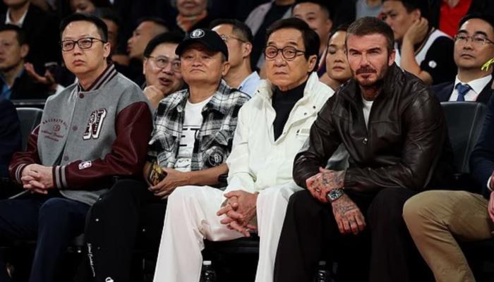 David Beckham joins Jackie Chan, Yao Ming for star-studded NBA night