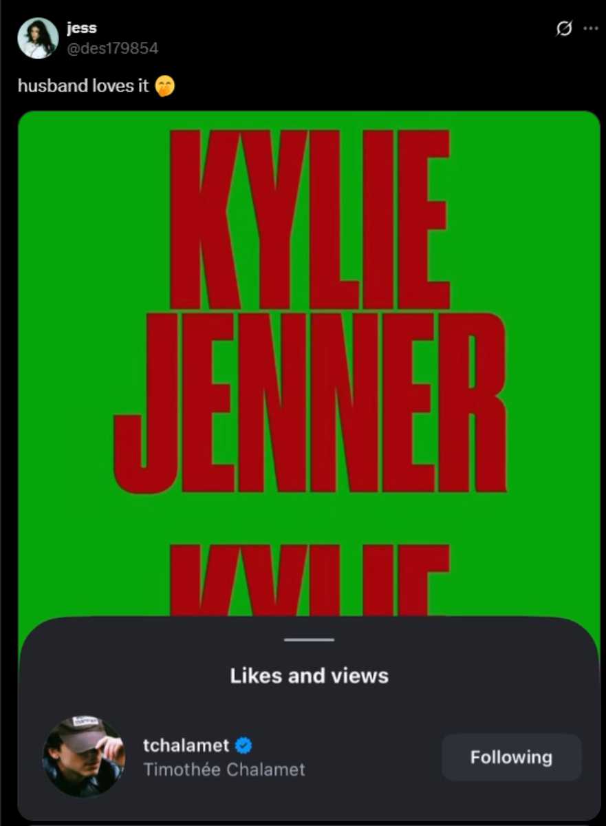 Timothee Chalamet supports Kylie Jenner’s acting debut?