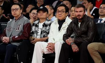 David Beckham joins Jackie Chan, Yao Ming for star-studded NBA night