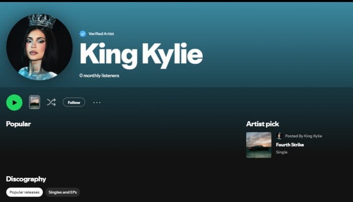 Kylie Jenner sparks debate with Spotify debut after new track