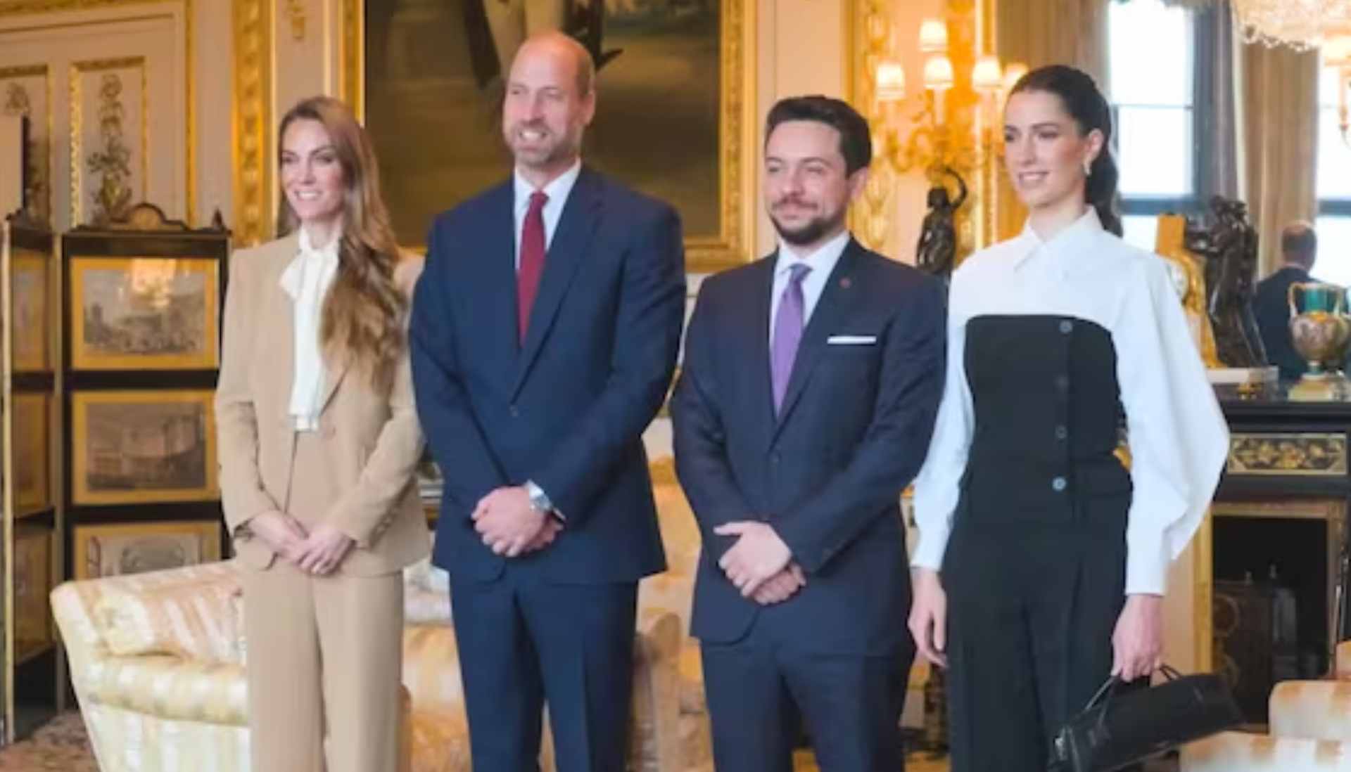 William, Kate welcome Jordanian royals