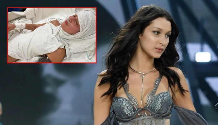 Bella Hadid walks with 50 lbs Victoria Secret wings: Faking health scare?