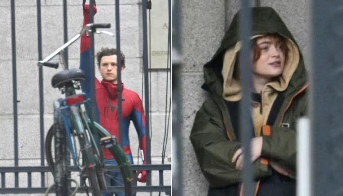 Tom Holland spotted shooting Spider-Man with Sadie Sink in NYC
