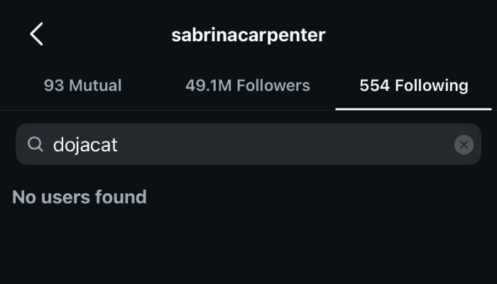 Sabrina Carpenter sparks feud rumours with Doja Cat after latest move