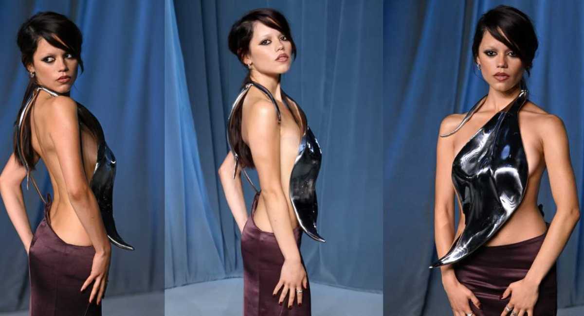 Jenna Ortega stuns in backless at Academy Museum Gala