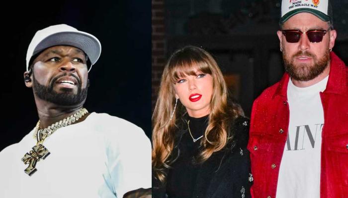 50 Cent takes jab at Travis Kelce’s ex while gushing over Taylor Swift