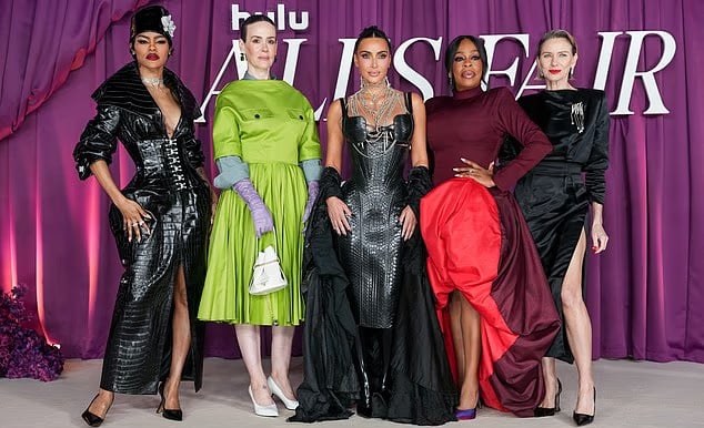 Kim Kardashian with co-stars