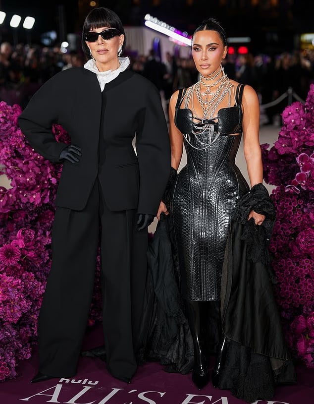 Kim Kardashian with mother Kris Jenner