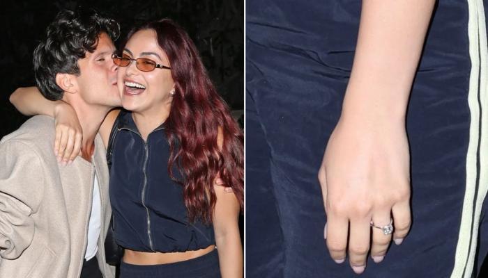 Camila Mendes, Rudy Mancuso at Glen Powells birthday party after engagement