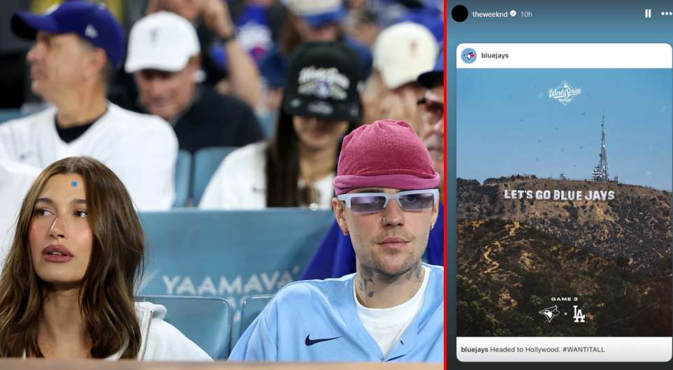 Hailey, Justin Bieber join The Weeknd for 2025 World Series: Watch