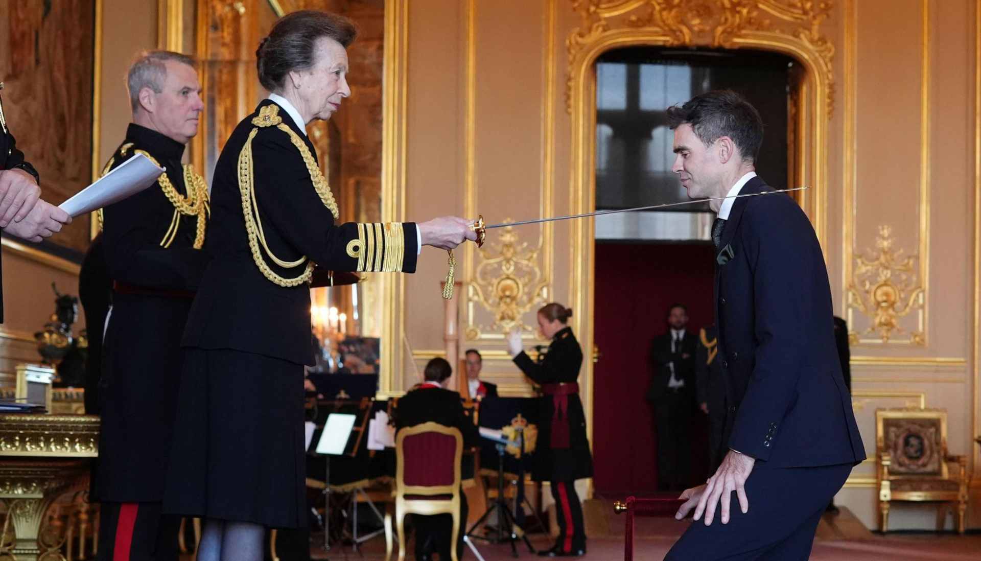 Princess Anne awards knighthood to legendary cricketer